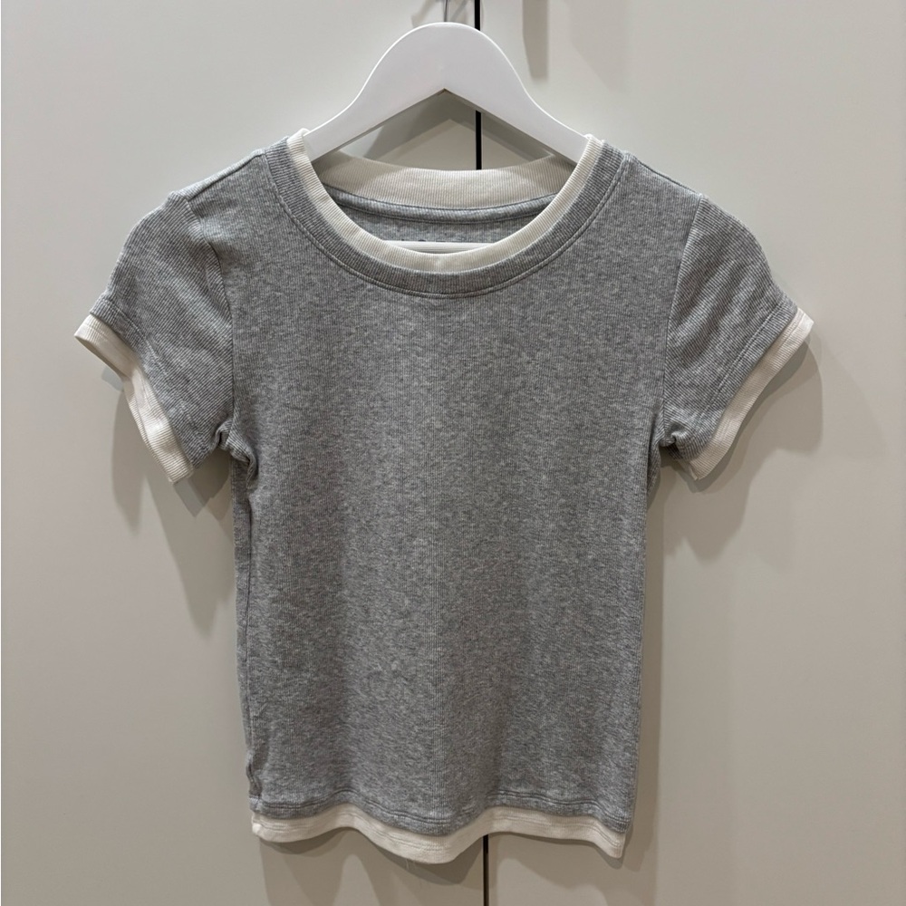 Ann Taylor LOFT Double Ribbed Tee
